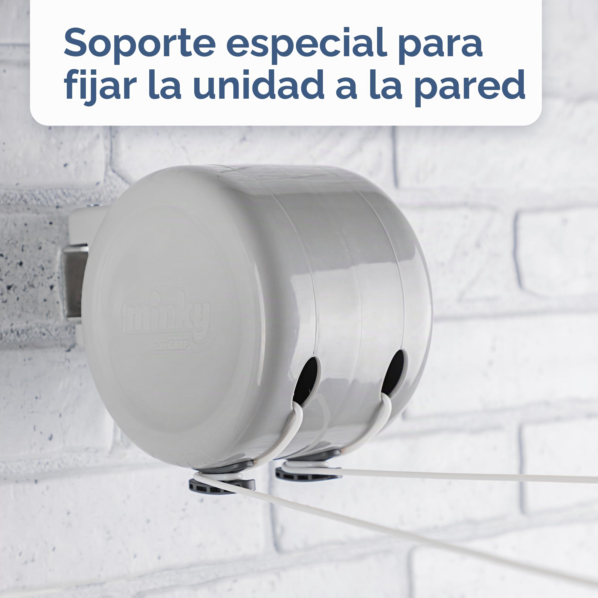 Minky Cuerda Retractable para Tender en Exterior - 30 m (2x15m)