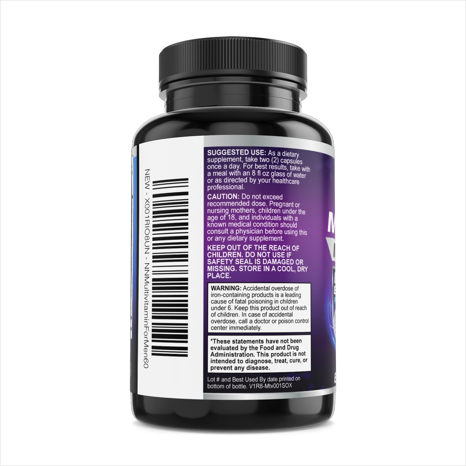 Multivitamin for Men - Once Daily Mens Multivitamins - Comprehensive Multi-Vitamin with Optimal Vitamin Bioavailability - Essential Vitamins A, C, D, E, & Zinc Formula - Bottled in USA - 60 Capsules — Amazon image 8