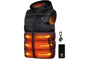 Foxelli Unisex Heated Puffer Vest - Versatile Warmth for All