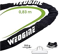 Vista 5 de Candado de cadena para bicicleta, candado de cadena de bicicleta antirrobo resistente, candados de seguridad de bicicleta de 2.72 pies con 3 llaves