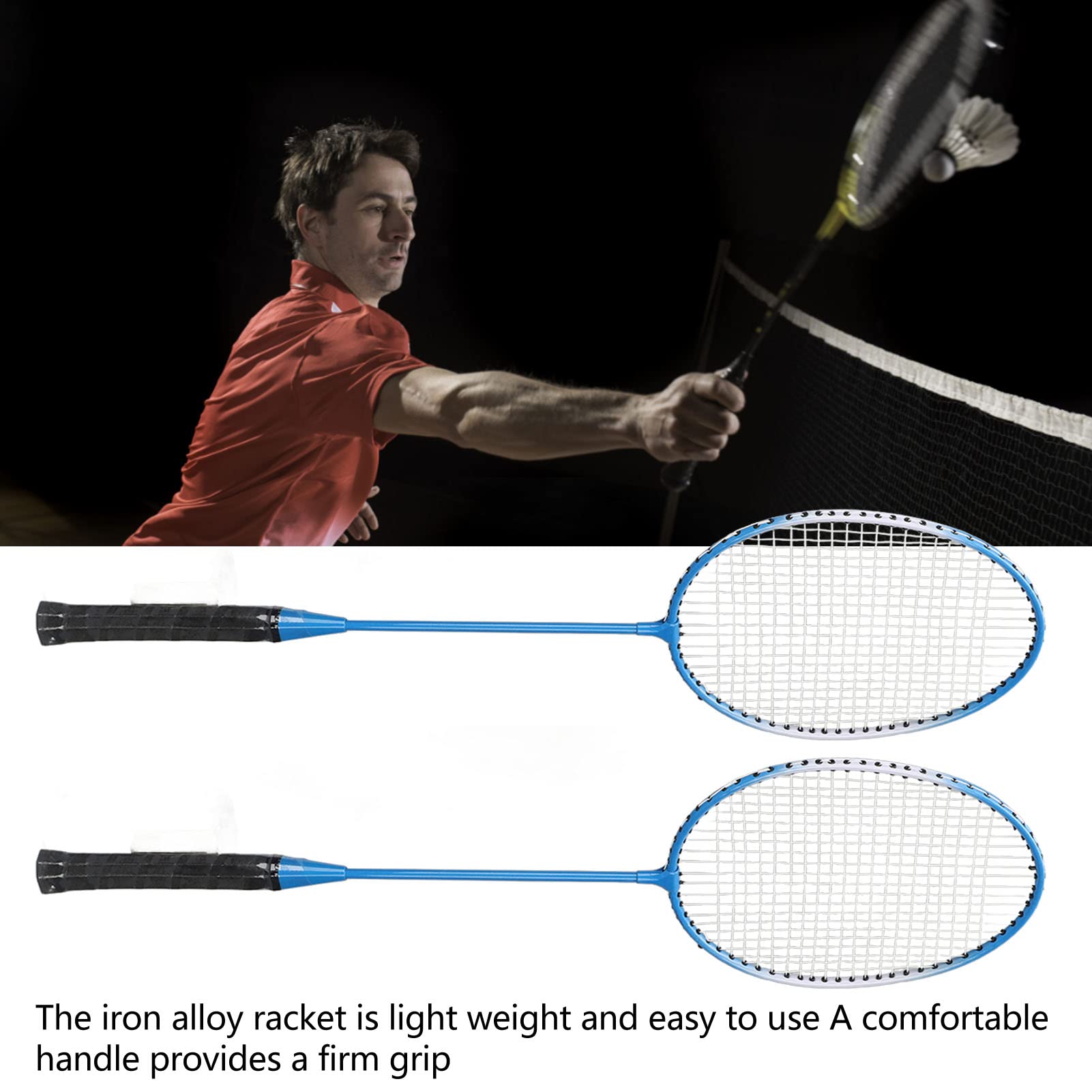 バドミントンラケット 青 Amazon.co.jp: バドミントン ラケット、軽量屋外鉄合金スポーツ