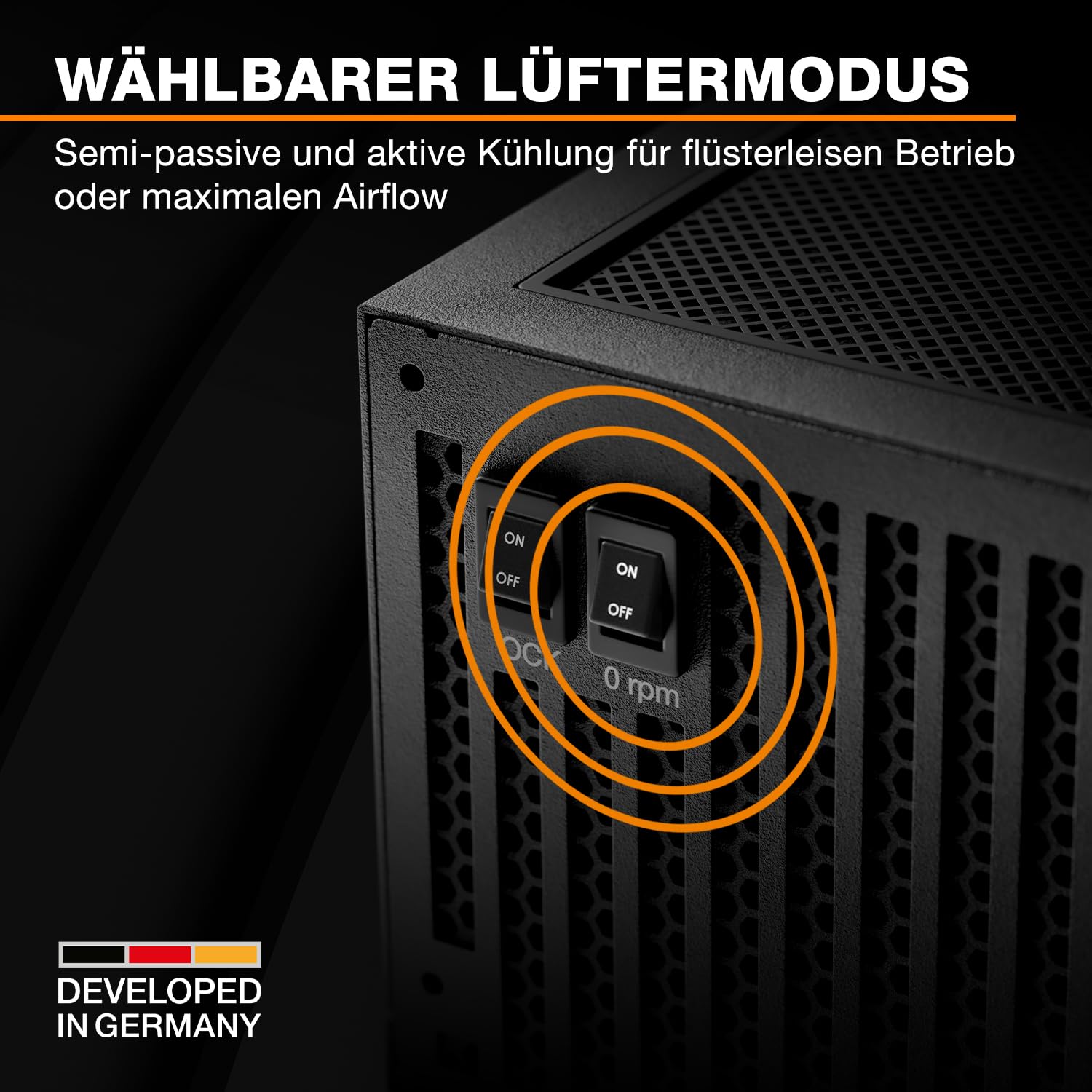 be quiet! Dark Power 14 1000W, ATX 3.1, 80 PLUS® Titanium, modulares Netzteil, Aktive und semi-passive Kühlung, PCIe 5.1, PCIe 5.0 & PCIe 4.0 Grafikkarten, 12V-2x6 Kabel enthalten, Silent Wings-Lüfter