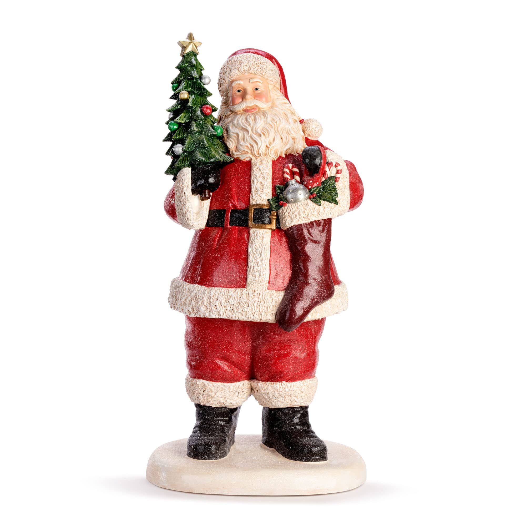 Amazon.com: DEMDACO Santa with Christmas Tree Red and White 32