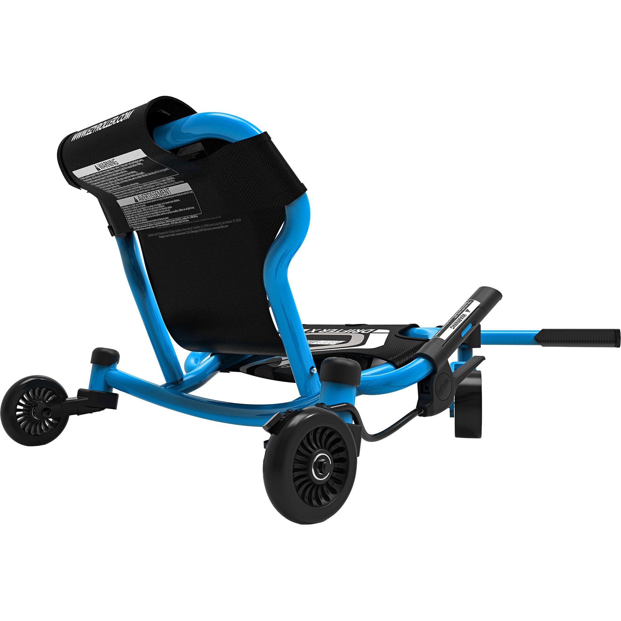 EzyRoller Drifter X Trike Fun Fahrzeug Funfahrzeug Dreirad Kinderfahrzeug Scooter Tretfahrzeug | 4-14+ Jahre (blau)