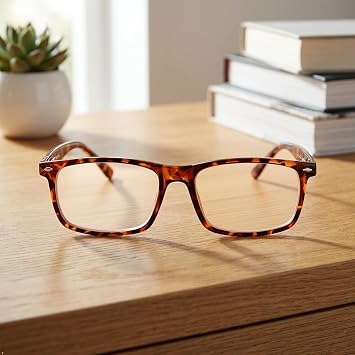 Eyekepper Blue Light Reading Glasses Men Women 2.75, Tortoise Frame