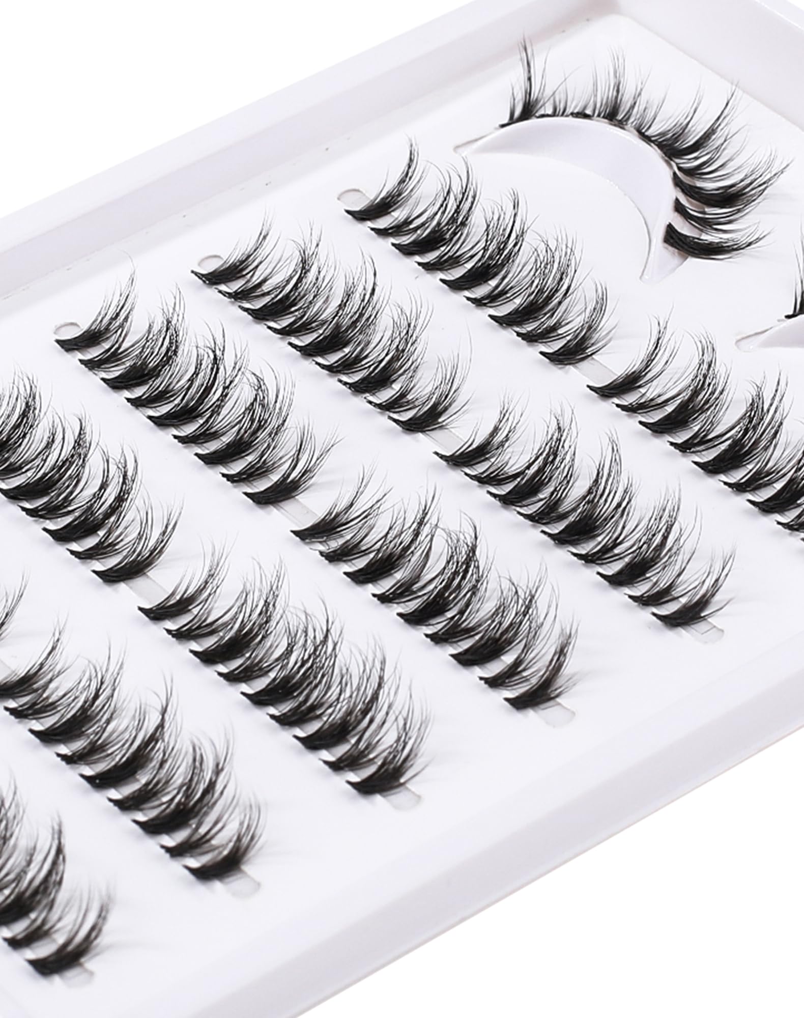 Lash Clusters 7 Pairs Foxy Eye Cluster Lashes 8-16MM Wispy Individual Lashes Extensions Natural Look Lashes D Curl