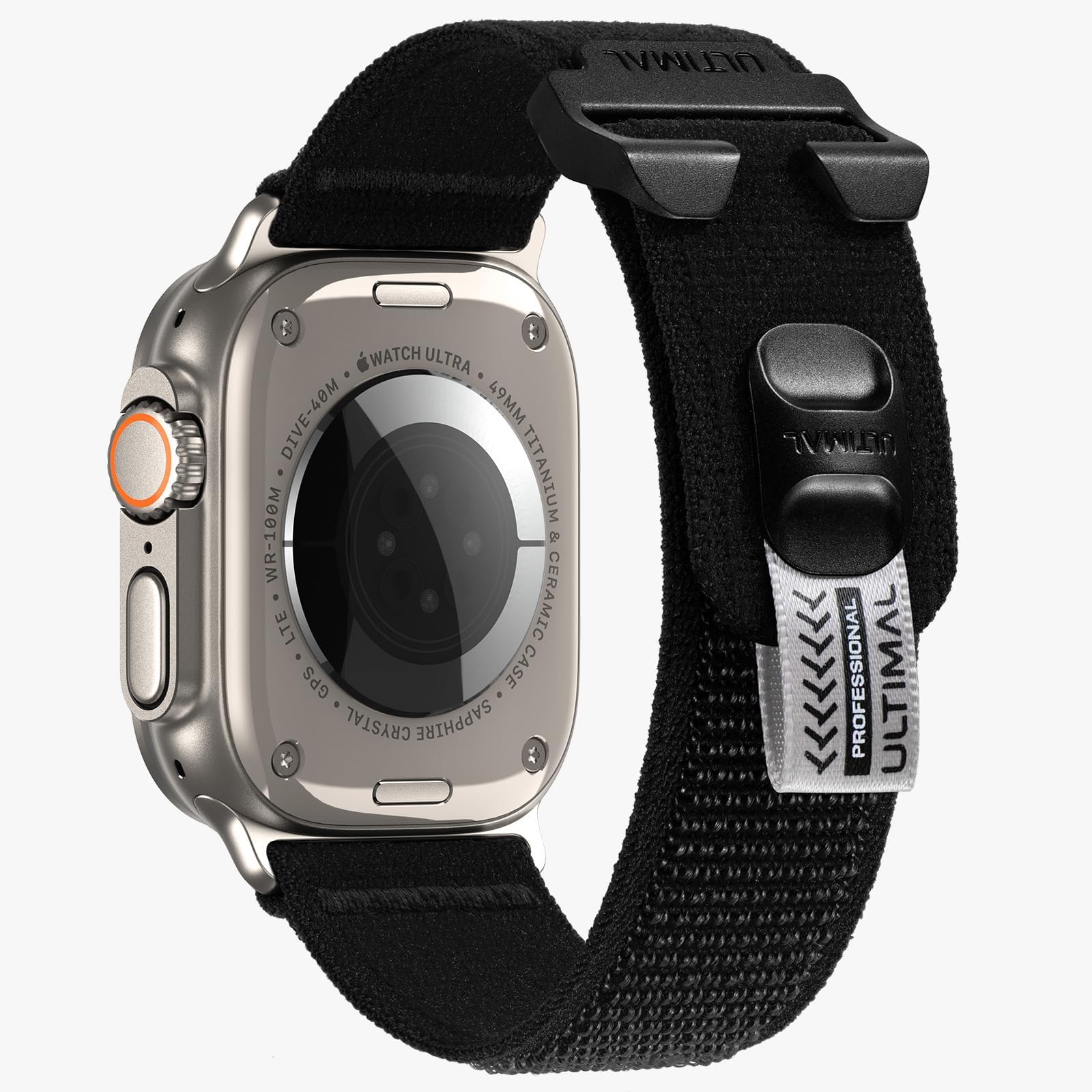 ULTIMALCompatible with Apple Watch Straps Series 11 10 9 8 7 6 5 4 SE SE2 SE3 Ultra 3/2/1, Elastic Nylon Sport Band for iWatch Strap 46mm 45mm 44mm 49mm (Black)