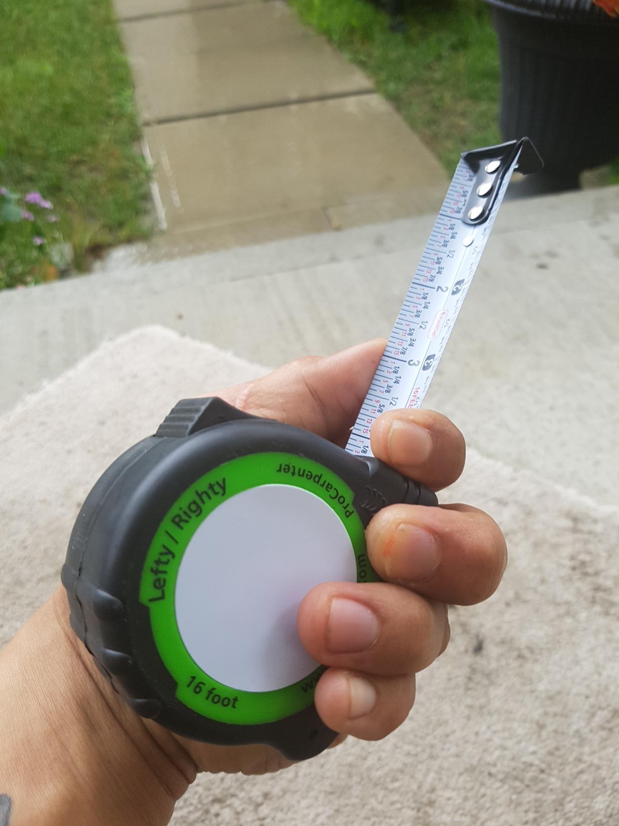 FastCap PSSR16 tape measure with reverse-read blade and built-in notepad