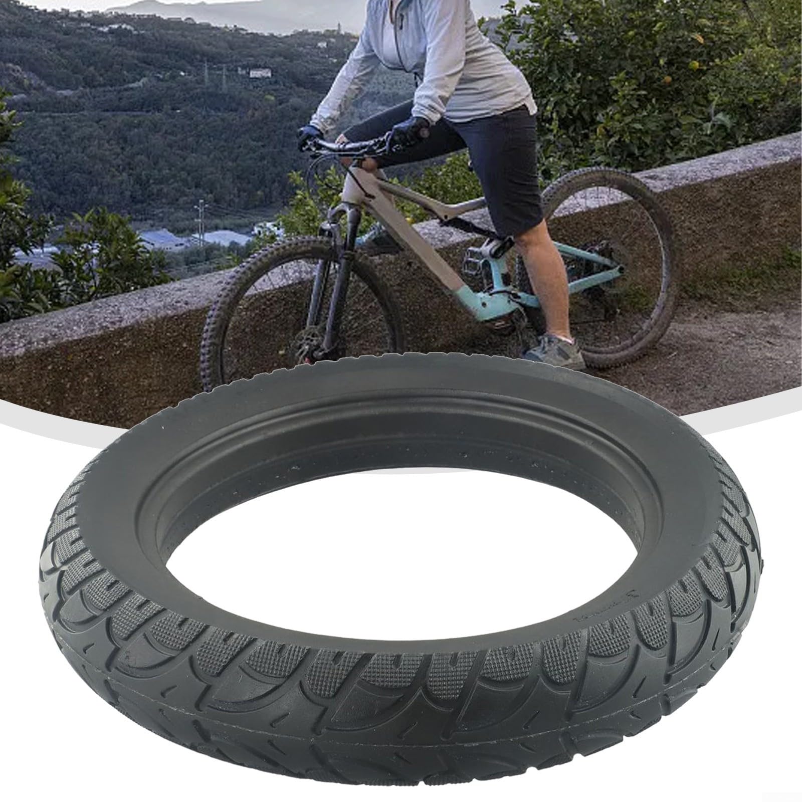 CNANRNANC 12 Zoll Reifen, Reifen für Fahrradanhänger, Vollgummireifen 12 1/2x2 1/4(57-203) Für E-Bike Scooter 12.5x2.125 Reifen Sport & Freizeit