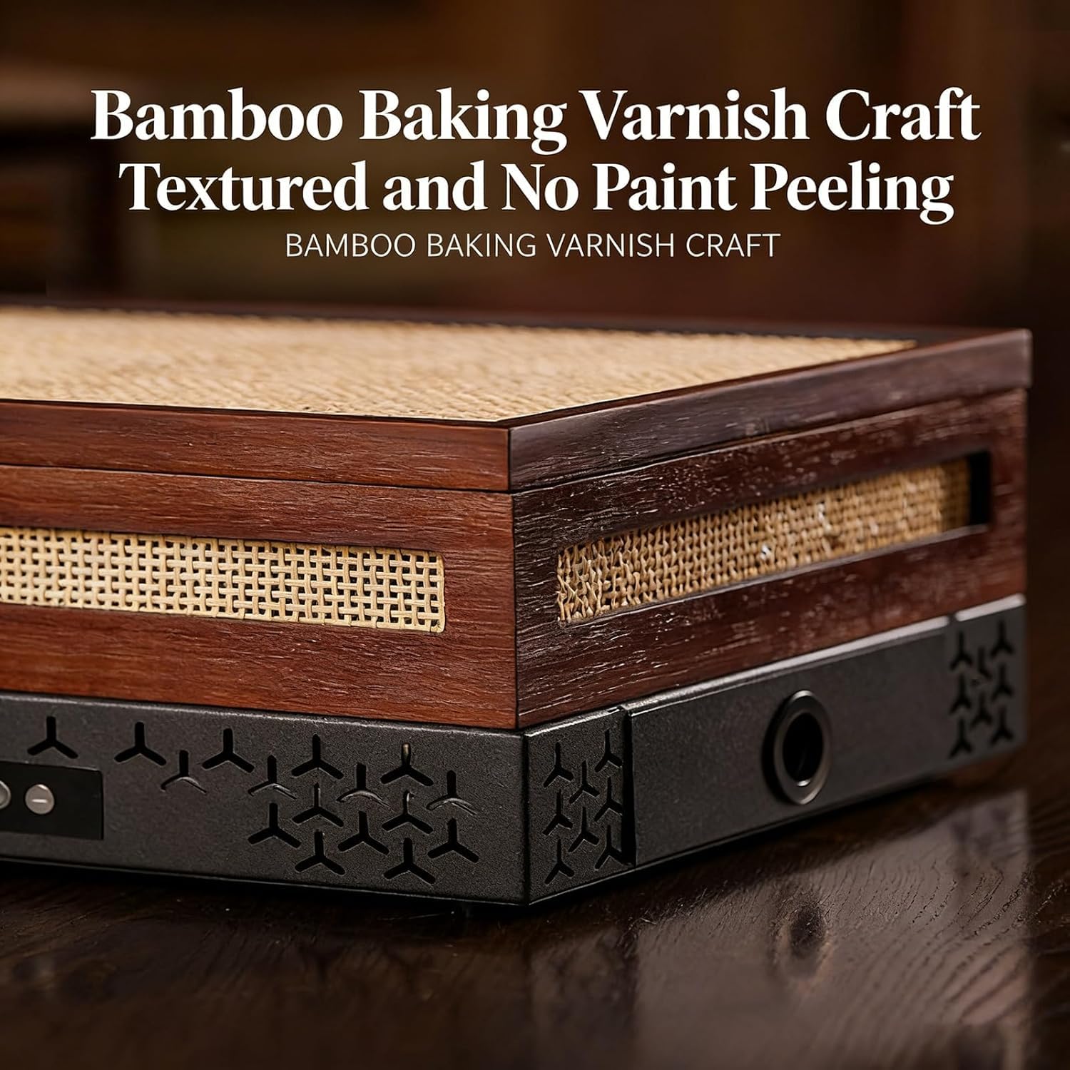 Jaula para tostar té con base de madera de bambú y aluminio, temporizador de 1 a 24 horas, ajuste de temperatura continuo de 30 a 150 °C, ideal para aficionados y profesionales de la hostelería.