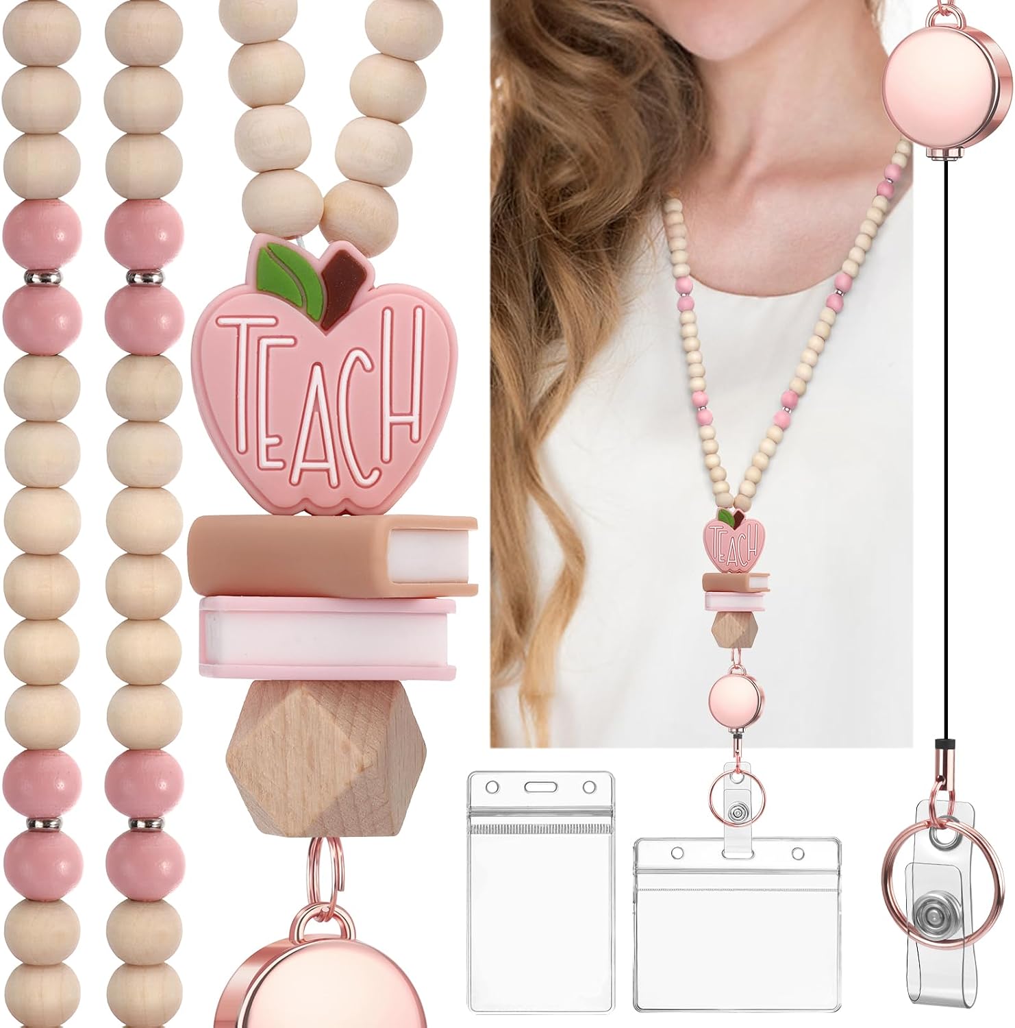 Retractable Teacher Lanyard with Id Holder thumbnail
