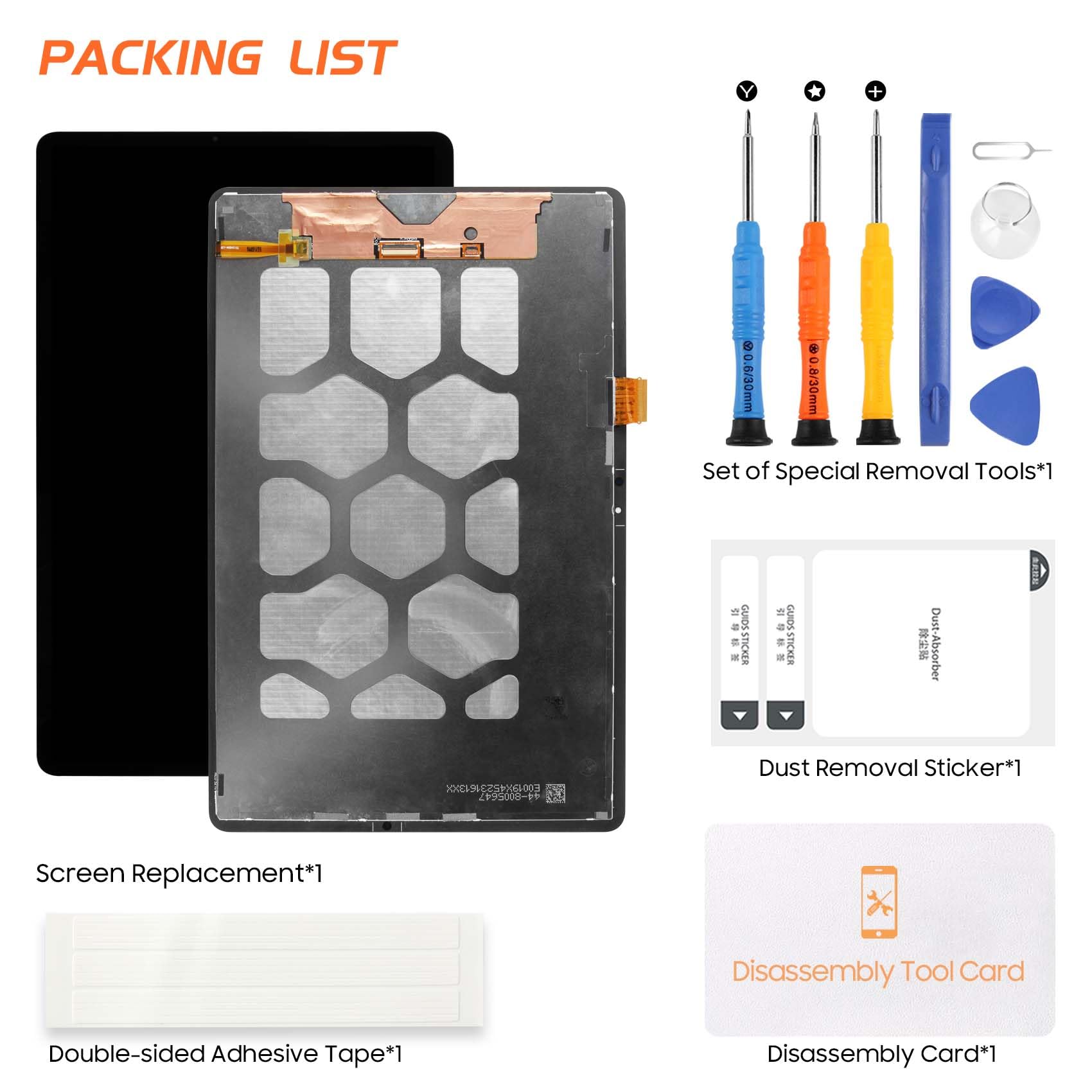 Écran LCD pour Samsung Tab S7 FE SM-T730 12,4" LCD Display pour Galaxy Tab S7 FE T733 T735 T736 T737 T738U Ecran Replacement Digitalizer Touchscreen Montage Complet avec Réparation, Noir