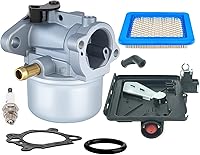 LEIMO 799868 Carburetor Kit for Briggs & Stratton 498170 122000 Engines + 795259 Air Filter Primer - 4.4/5 Stars