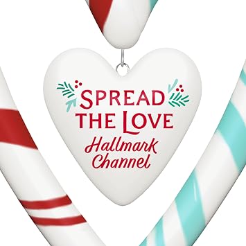 Hallmark Keepsake Christmas Ornament 2024, Hallmark Channel Spread the Love, Porcelain, Family Gifts