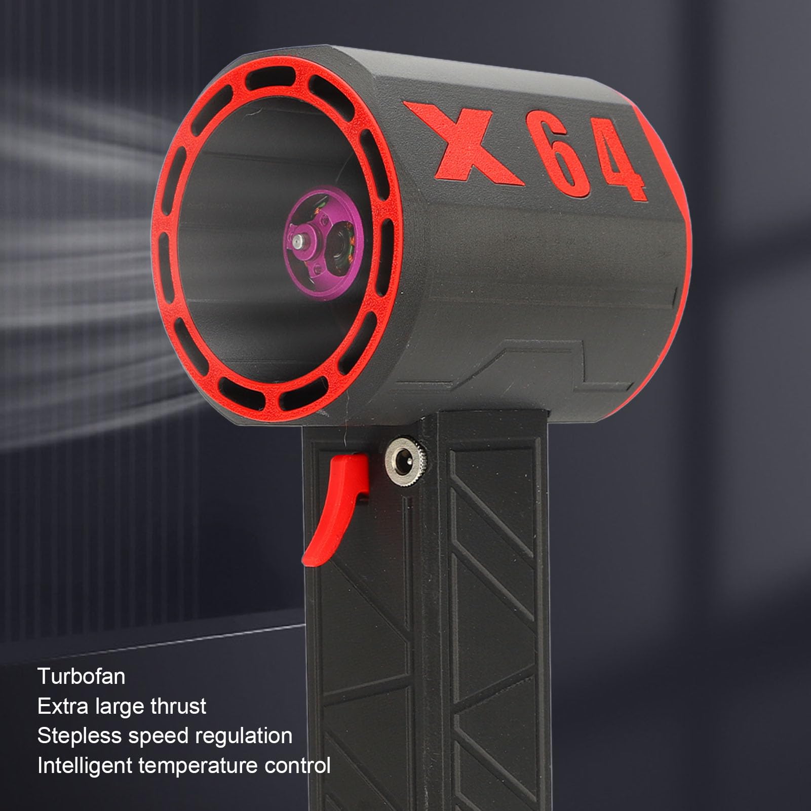 Dry Blower, 1400g Thrust Electric Air Duster with Stepless Adjustable Speed Control, 64mm Brushless Motor 11 Blade Handheld Fan Blower for Computer Keyboard Outdoors