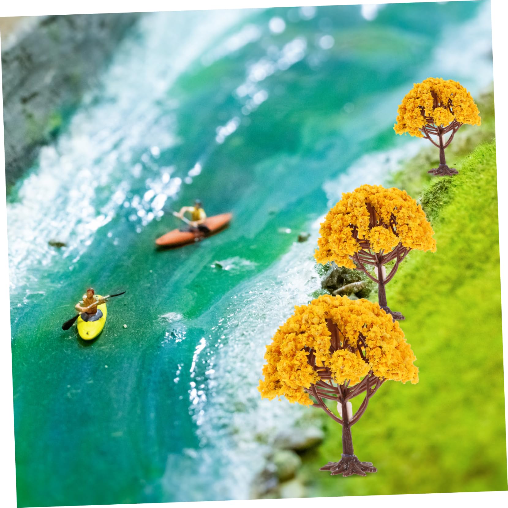 POPETPOP 30 Piezas Microdecoración Paisajística Terreno Planta Arbol Paisaje Árbol Modelo Árboles Modelo Árboles para Maquetas Trenes Sa60 Árbol Pequeño Esponja Decoración del Árbol
