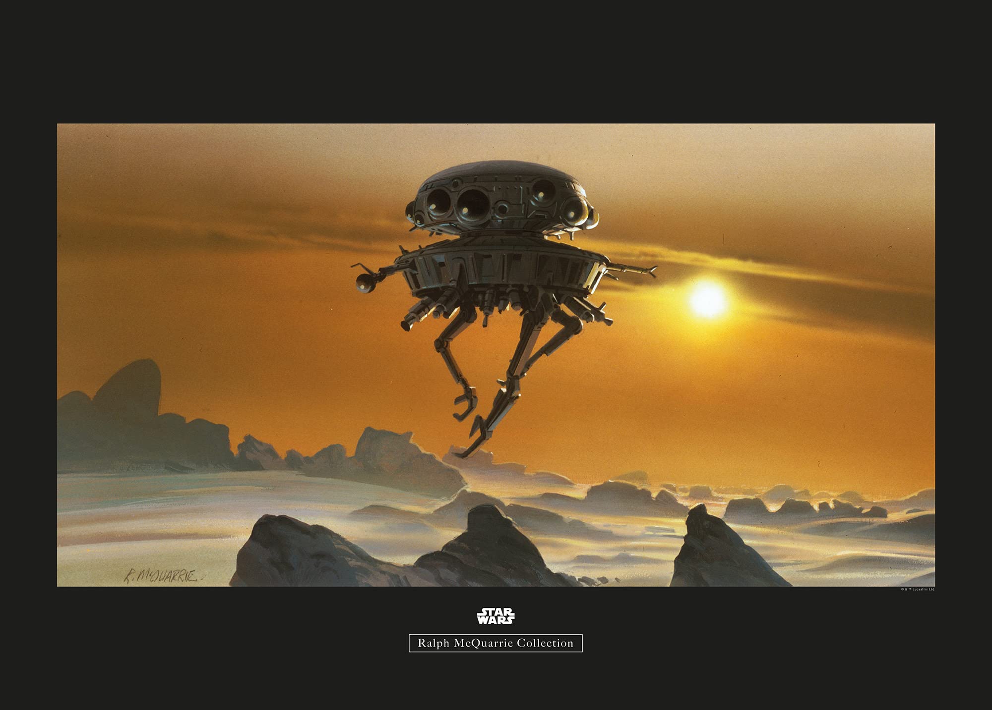 Komar Star Wars Classic RMQ Hoth Probe Droid - Size: 70 x 50 cm Wall Picture Poster Art Print (No Frame)