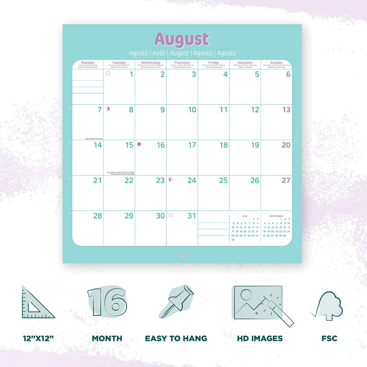 Grupo Erik Studio Pets Kittens Wall Calendar 2023 12' x 12' FSC, Wandkalender - Image 4