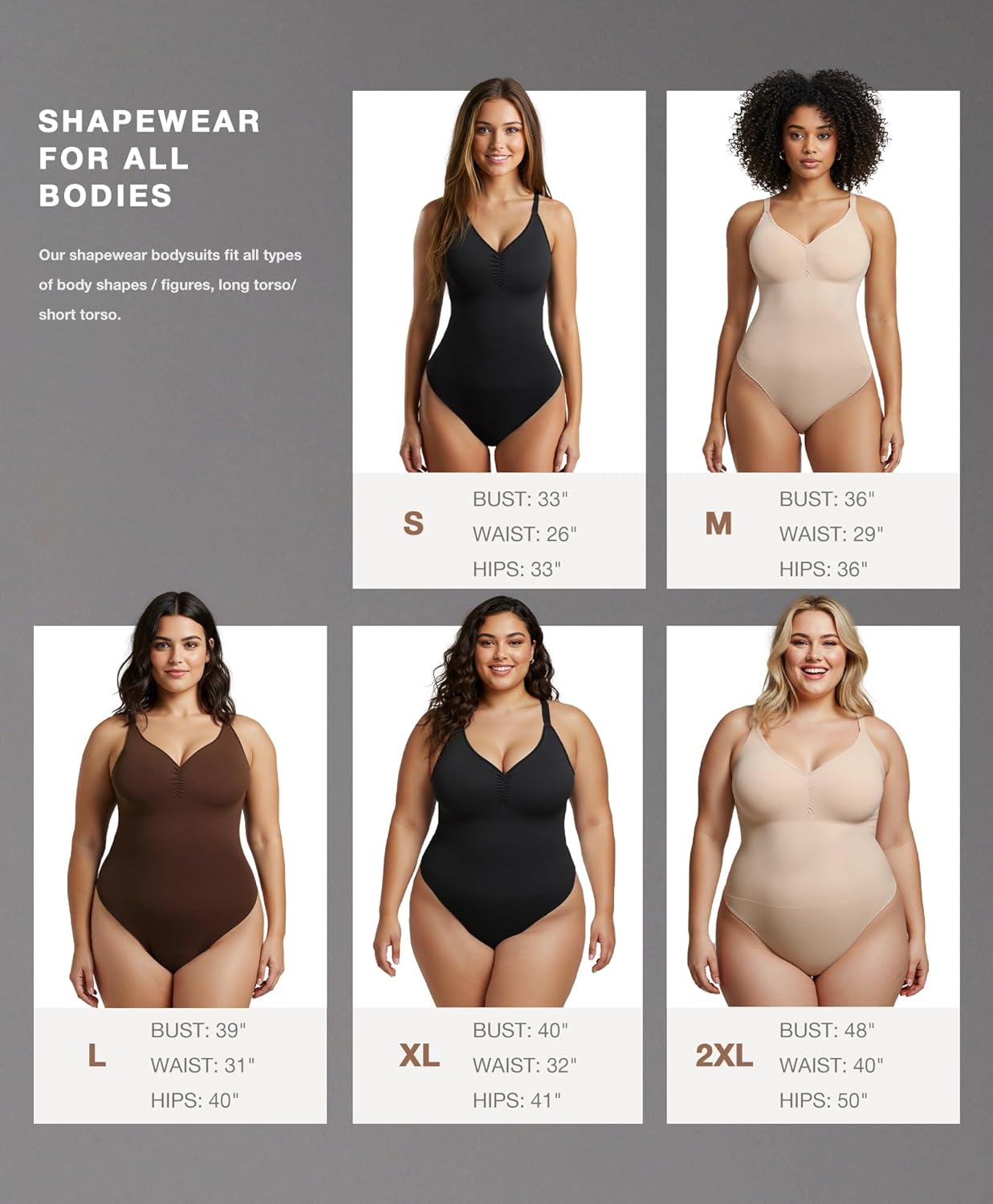 Lover-Beauty Shapewear Bodysuits for Women - Tummy Control Seamless Body Shaper Padded Thong - Image 5