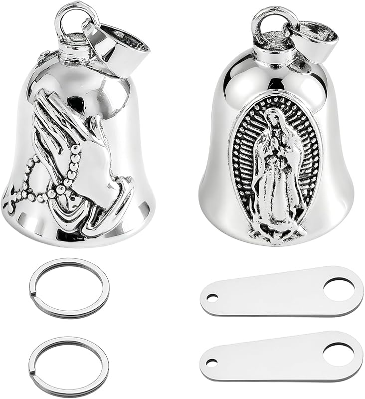 Kit com 2 Chaveiros Sino Guardian Angel para Motocicleta Qoncosy