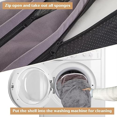 Miniatura 266 de Comfort Expression - Cama ortopédica para perros extragrandes, 53 x 42 pulgadas, cama impermeable y de apoyo de espuma con cojines removibles, con