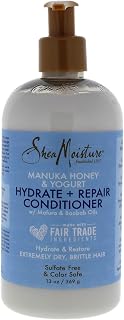 SheaMoisture Hydrate & Repair Conditioner for Damaged Hair Manuka Honey & Yogurt Shea Butter 13 oz