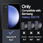 JETech Case for Samsung Galaxy S23 FE 6.4-Inch, Non-Yellowing Shockproof Bumper Protective Phone Cover, Anti-Scratch Hard PC Back (Black)