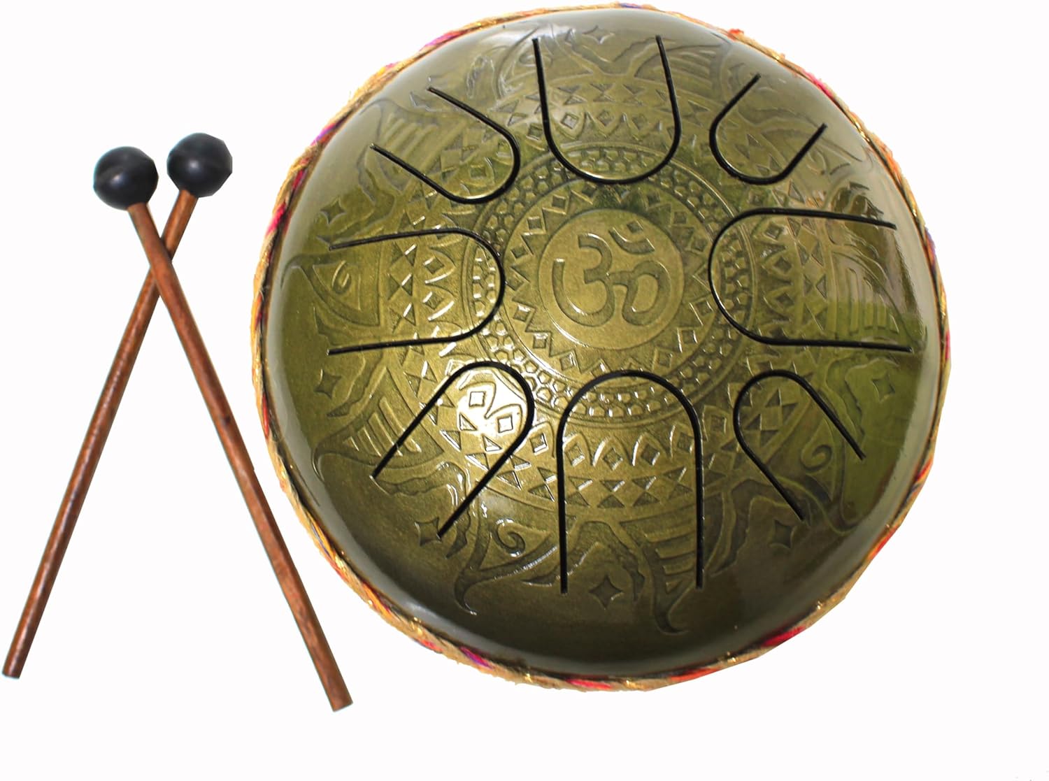 Musical Instrument for Kids Handpan Drum Yoga Includes Mallets happy drum Musical height 6''INCHES