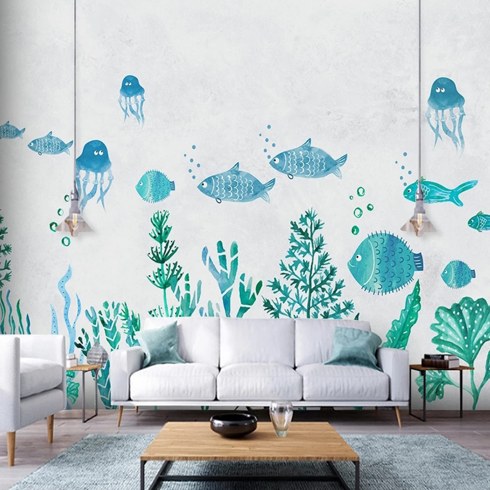 Fond d'écran personnalisé animaux marins 3D fresque murale 140X100cm