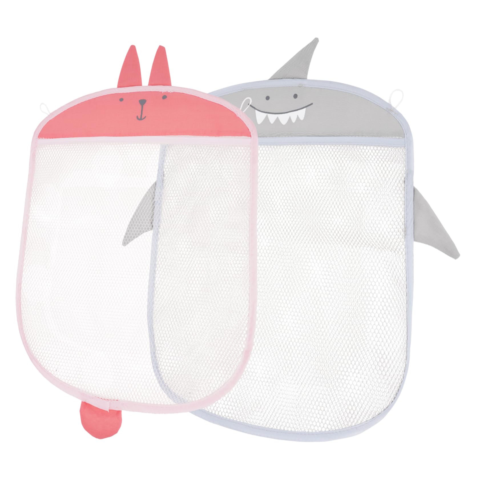 NOLITOY 2pcs Bathtub Toy Storage Mesh Organizer Cartoon Design Bath Toy Holder Cup for Easy Installation and Bathroom Essentials