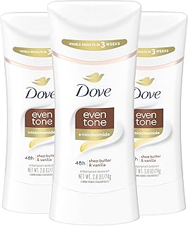 Dove Antiperspirant Deodorant Stick Even Tone Shea Butter & Vanilla Pack of 3 for 48h Odor and Sweat Protection & Skin Res Price In India