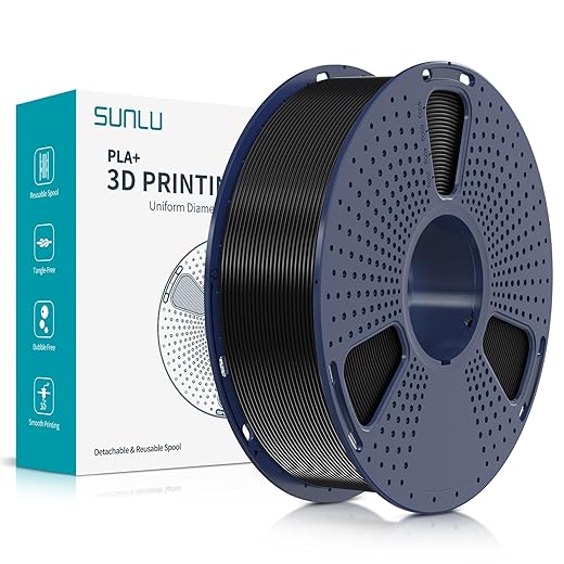 SUNLU PLA Plus Filament 1.75mm Schwarz