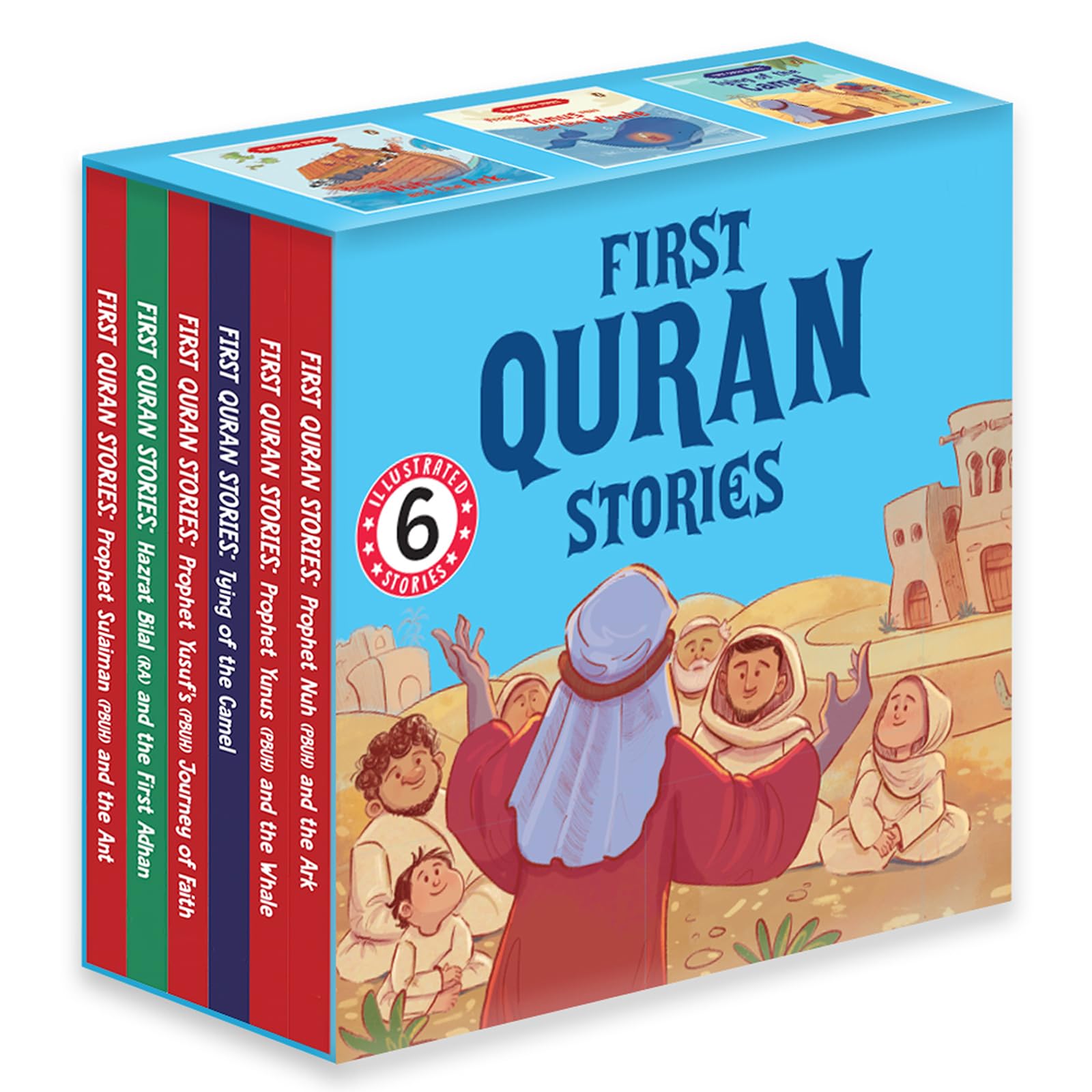 First Quran Stories (6 Books Box Set): First Quran Stories Box Set (6 Books): Islamic Story Books for Kids Ages 5+ | Stories of the Prophets for Children (Early Learning)
