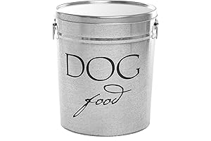 Rustic Dog Food Storage Container Preserves Dry Kibble Freshness