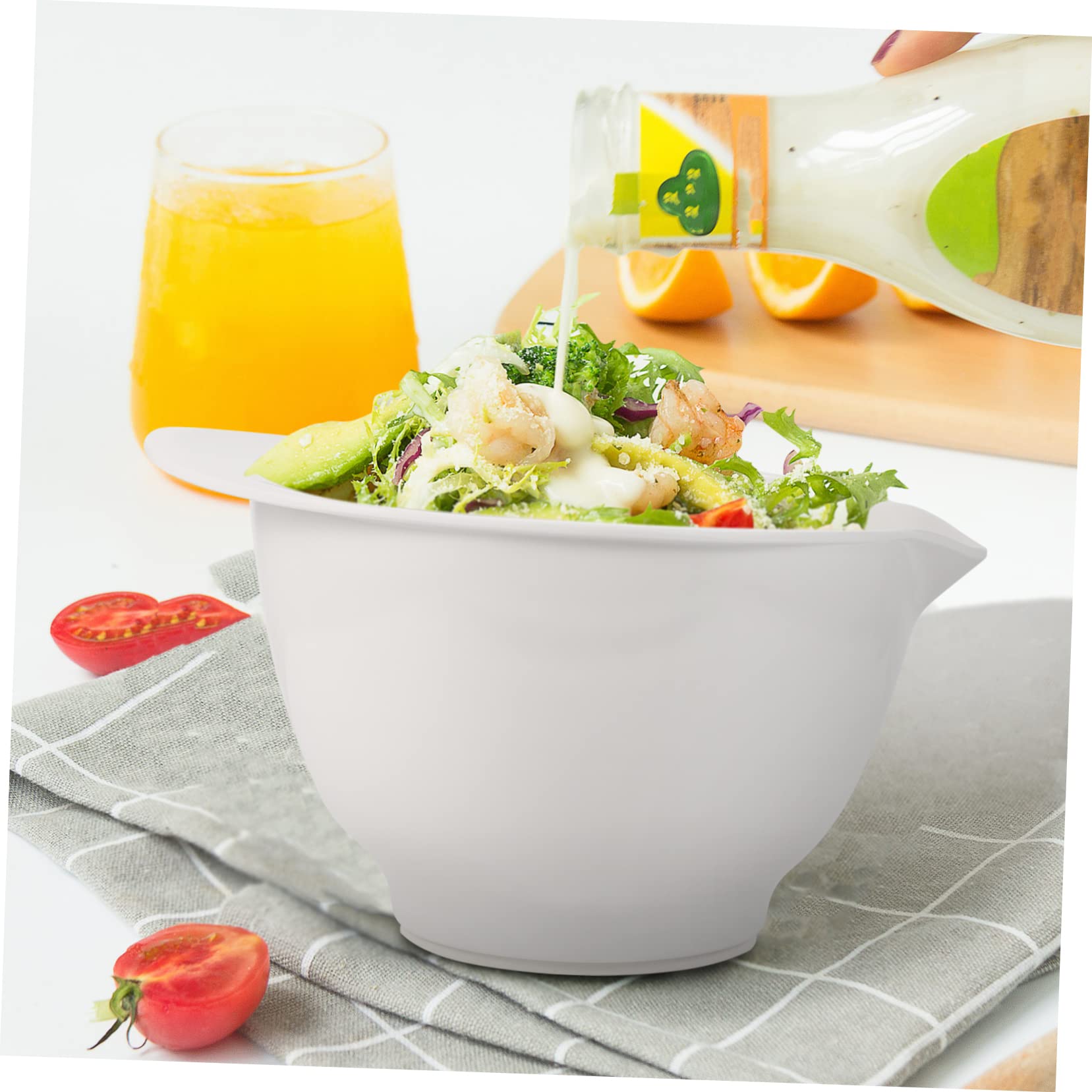 MAGICLULU 1pieza Tazón De Multifuncional Para Hornear y Servir Tazón De Ensalada y Huevos Color Para Cocina y Comidas Diarias