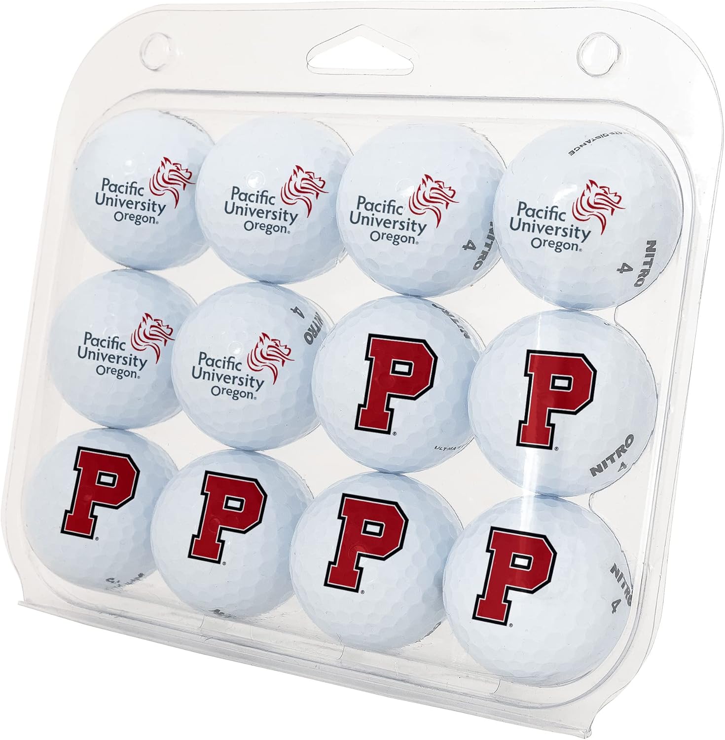 Desert Cactus Pacific University Golf Balls 12 Pack – PU Boxers Full Color Dozen – Officially Licensed Sport Team Accessory