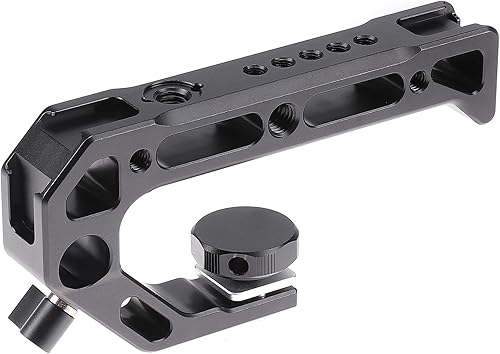 Miniatura 3 de Jaula Z5 Z6 Z7, jaula de cámara Hersmay con mango superior para Nikon Z5Z6Z7Z6IIZ7II sin espejo con zapata fría, mango ARRI agujeros de