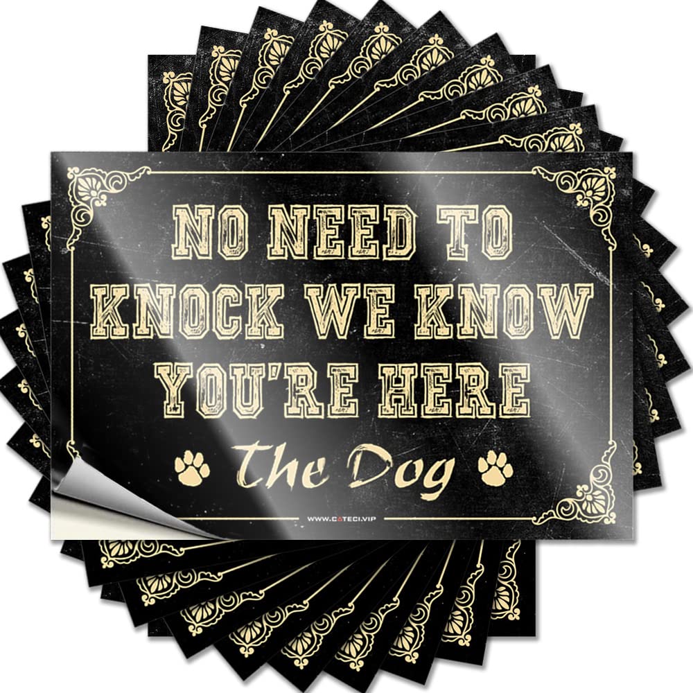Sticker Retro, Alcohol Case No Need to Knock We Know You’re Here | Lake Life Decor(6X9CM)