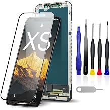 iPhone Xs LCD Screen Replacement 5.8 Inch - 3D Touch Display Digitizer Assembly with Full Repair Tools Kit, Perfectly Compatible with iPhone Xs Models A1920, A2097, A2098, A2100
