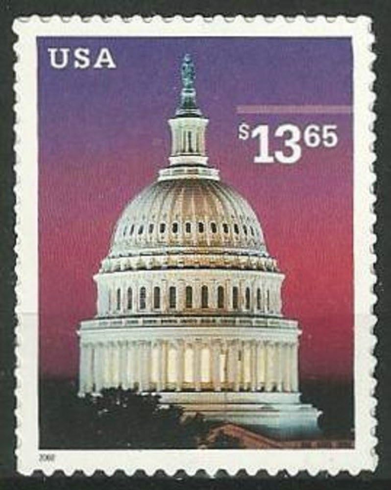 Capitol Dome 2002 $13.65 Express Mail Single Stamp Scott 3648