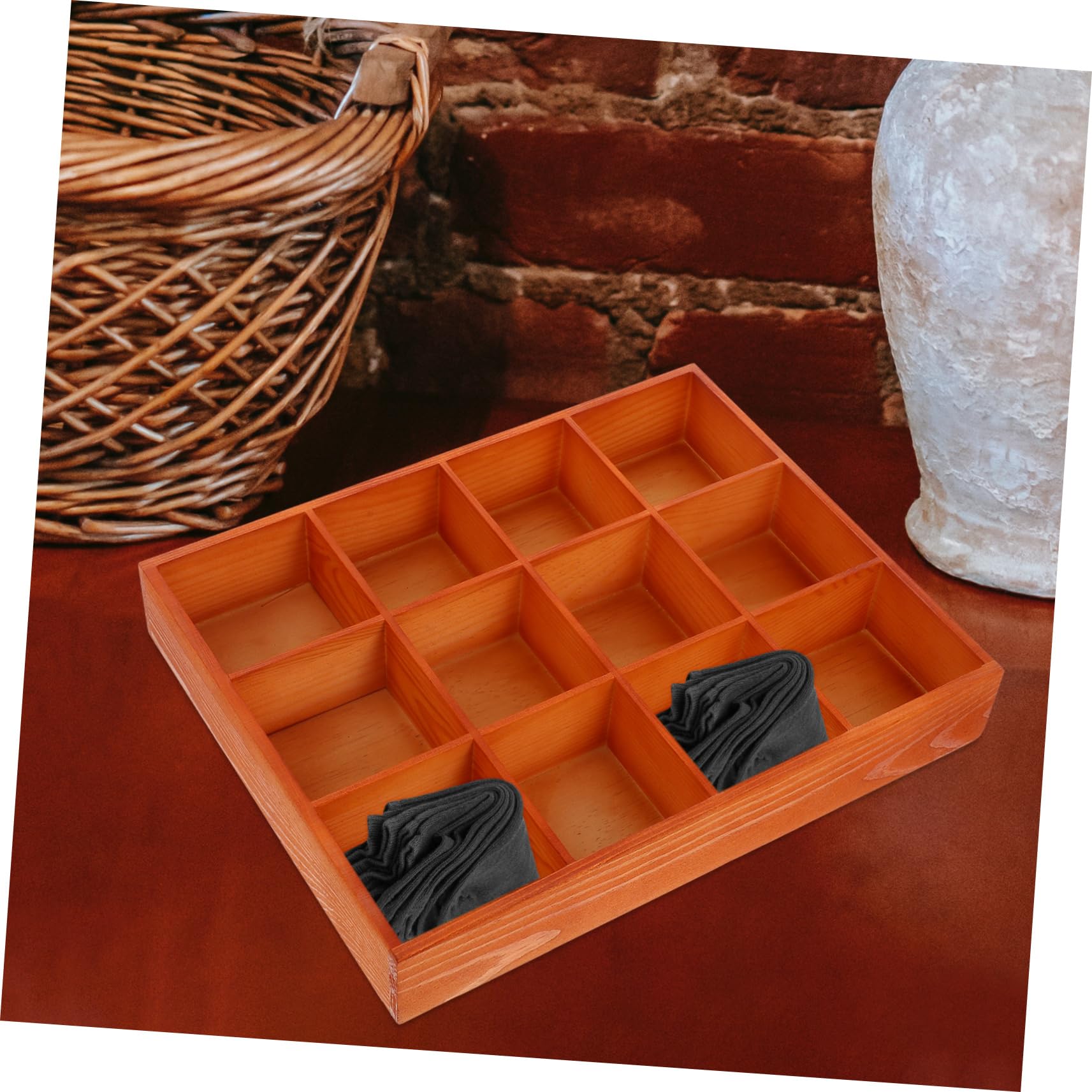 ULTECHNOVO Organizer Per Scomparti Per Calzini e Biancheria Intima Vassoio Diviso Per Gioielli e Alimenti Contenitore Per Tè e Oggetti