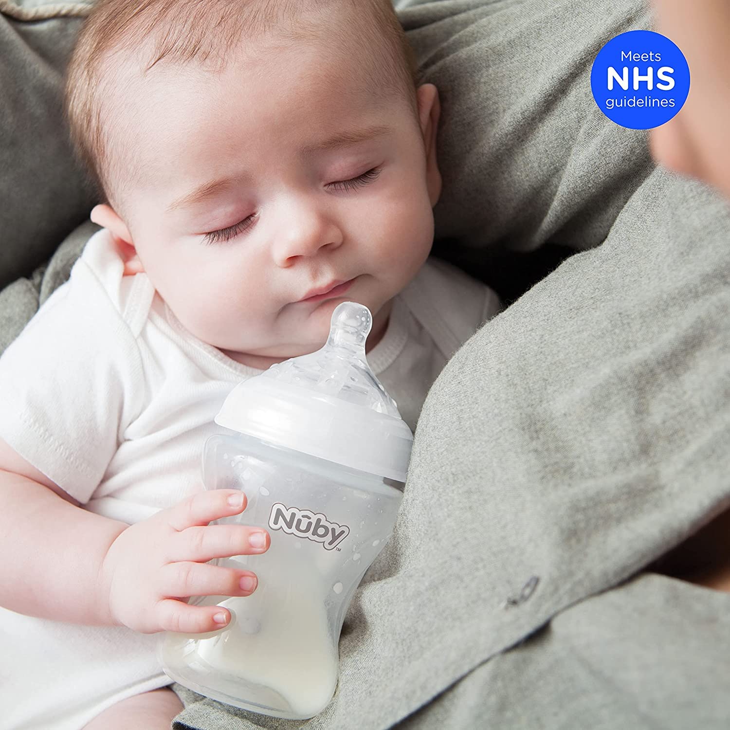 Nuby - RapidCool™ - Prepara la pappa perfetta per neonati in soli 2 minuti - Con distributore di polvere di latte e coperchio digitale - Bianco - 0+ mesi