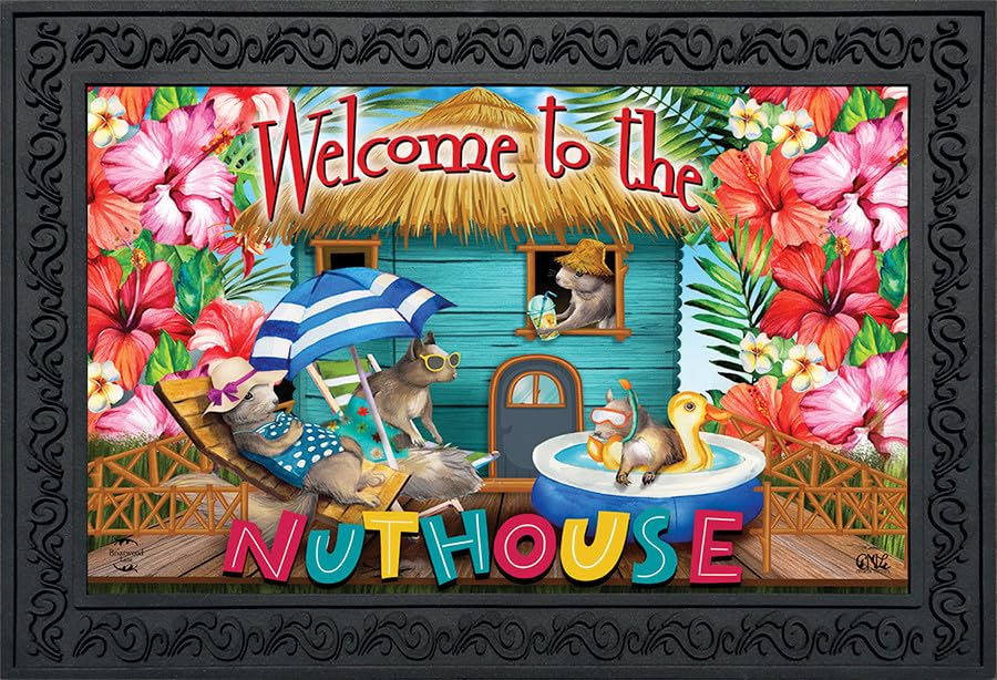Summer Nuthouse Humor Doormat