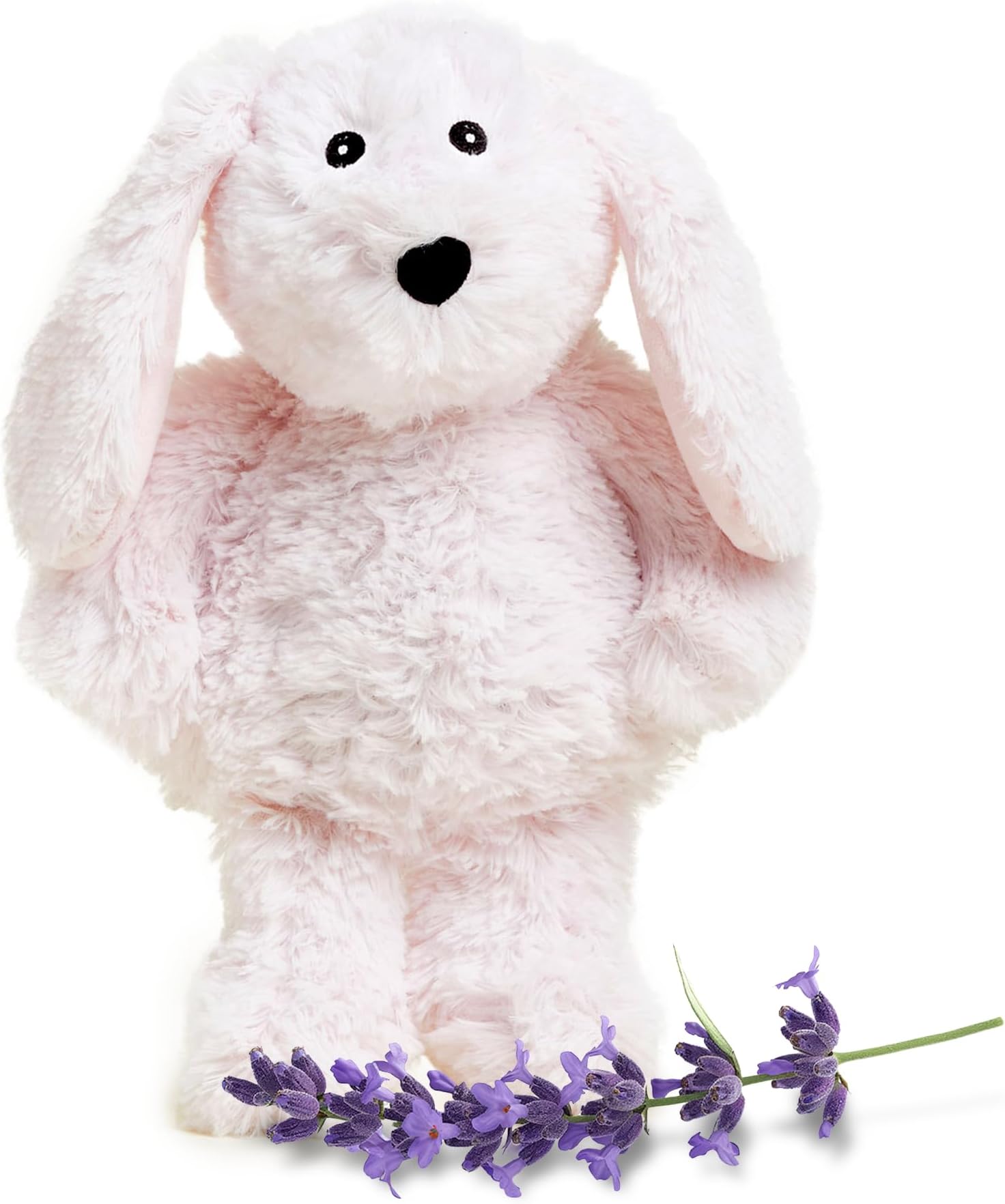 warmies Microwavable & Weighted Stuffed Animals, Pink Bunny - Heated Stuffed Animal Plushie for Warmth & Comfort - Cute Soft Plush Toys for Adults & Children (Boys, Girls, Babies & Toddlers)