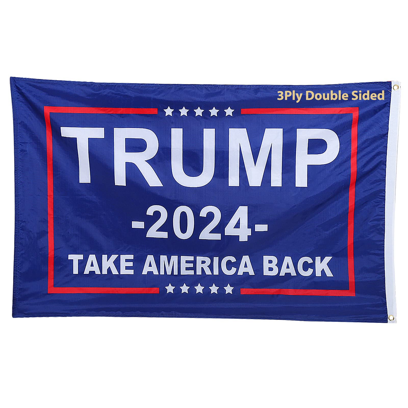 Donald Trump Gartenflagge 2024 – Doppelseitig & Wetterfest