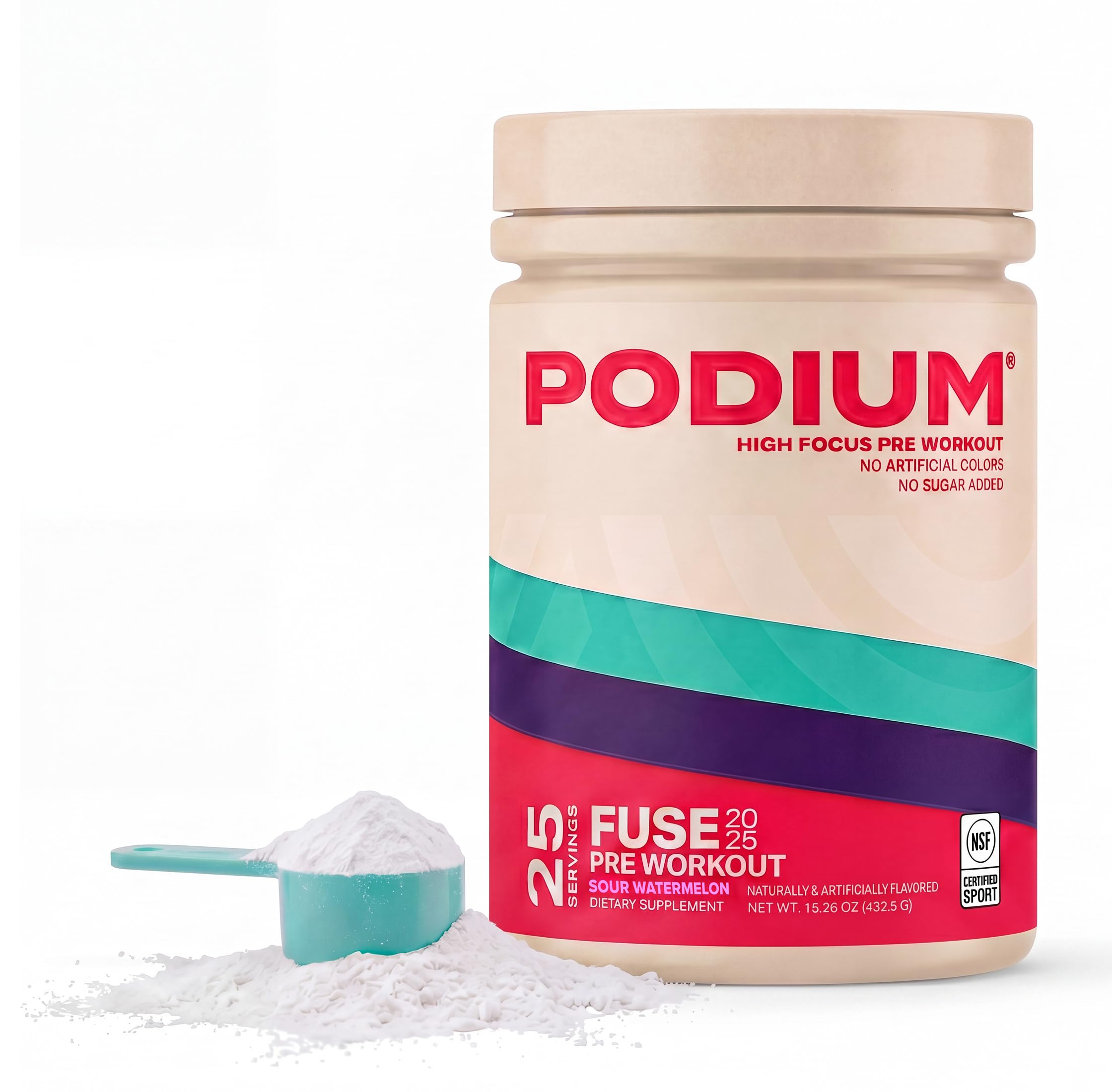 Amazon.com: Podium Nutrition, Fuse 2025 Pre Workout Powder, Sour
