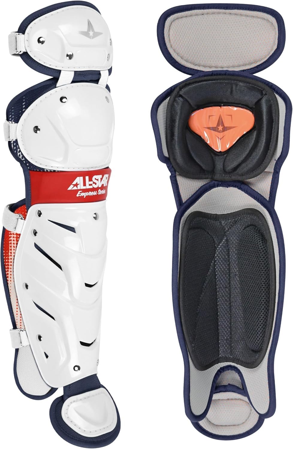 All-Star Empress Fastpitch USA Catcher’s Set Female Softball Gear Kit with Helmet, Chest Protector & Leg Guards Sizes Small and Medium