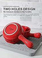 Vista 2 de LE TAUCI Tazones de sopa de cebolla francesa, cuencos de cerámica de 15 onzas con asas, para chile, estofado de res, apto para horno, microondas