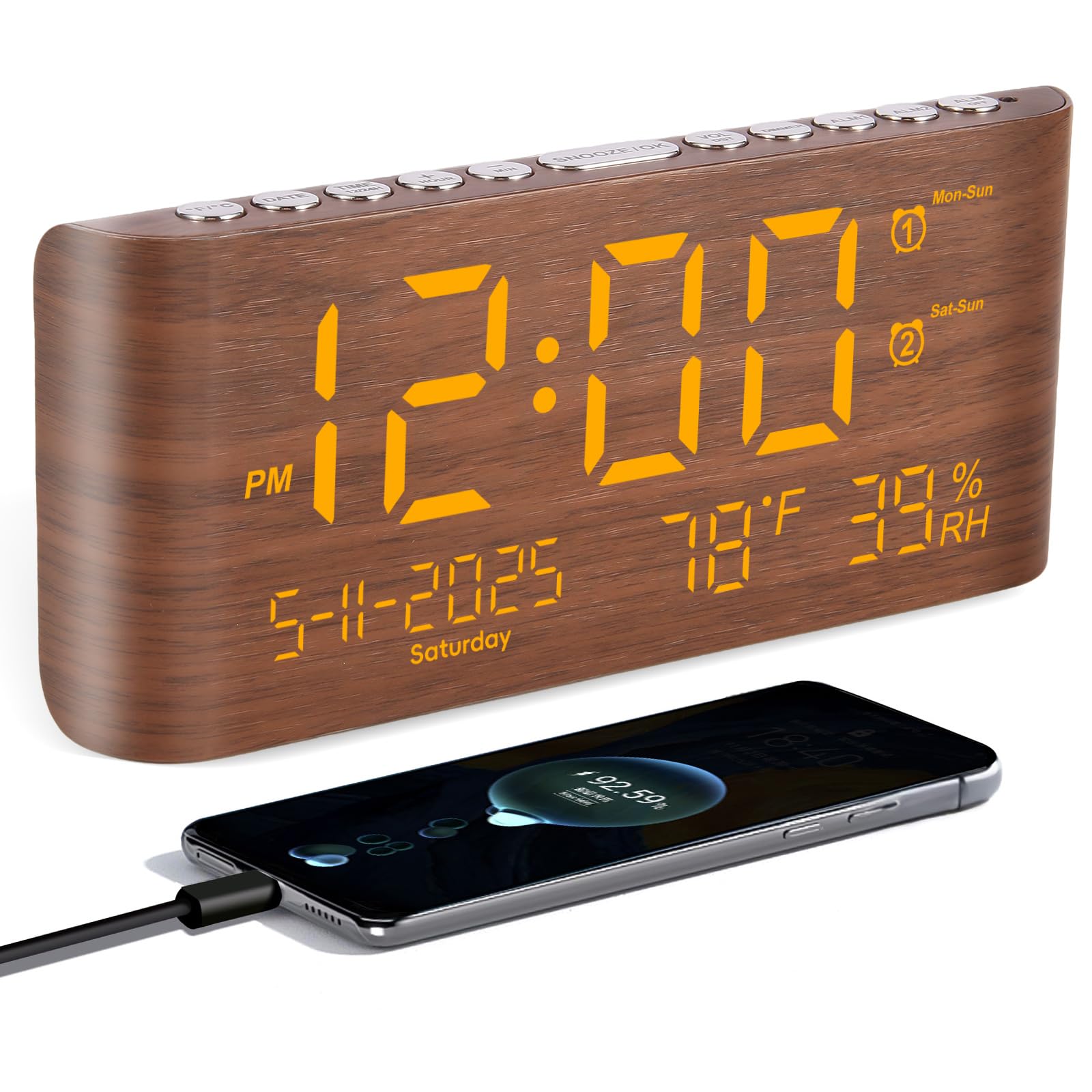 PPLEE Digital Alarm Clock