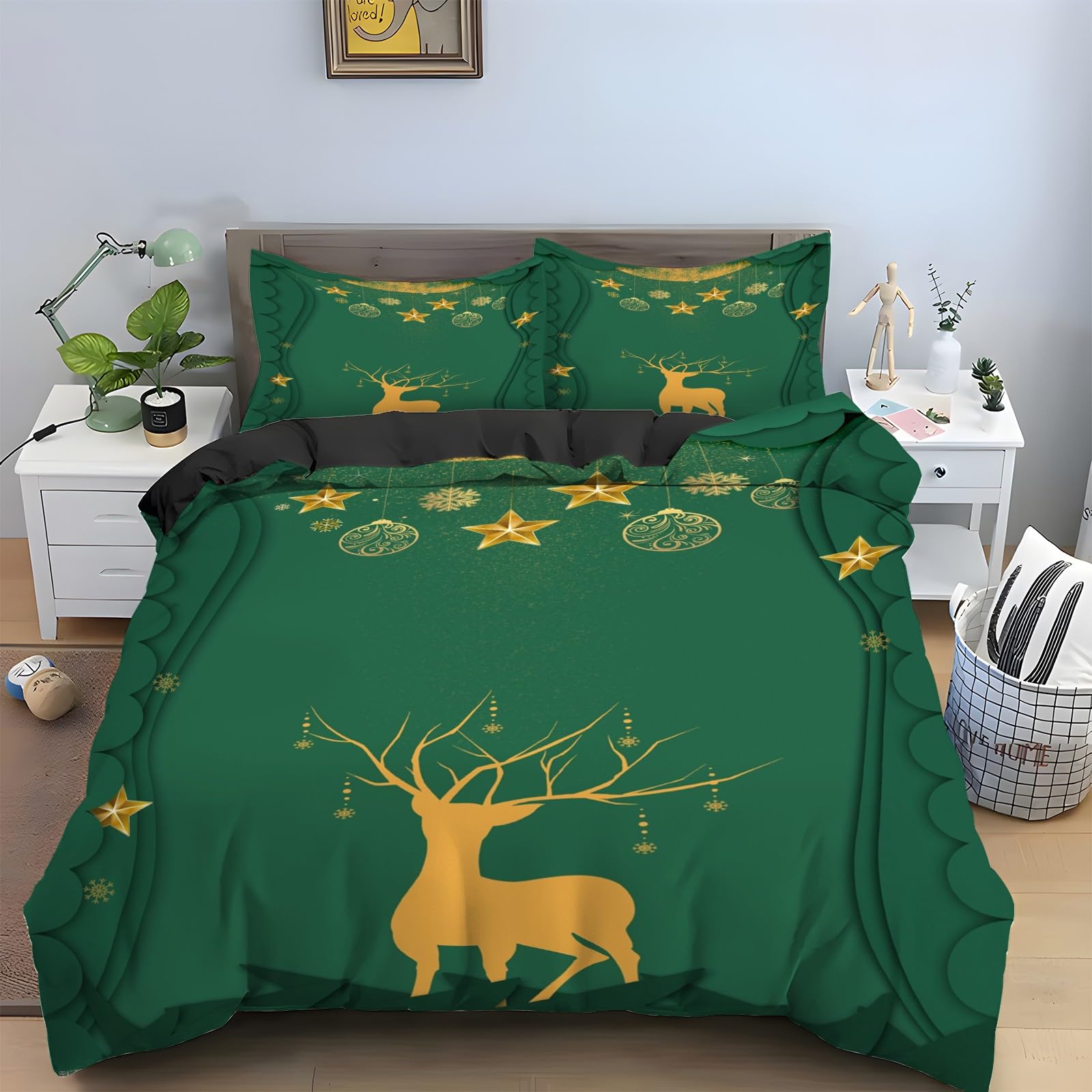 Parure de lit decoration de Noel 200x200 wapiti l idee cadeau ideale